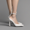 Square Toe High Heels with Straps – Elegant Footwear for the Modern Woman